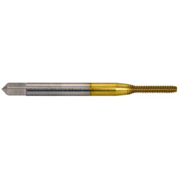 M2.6x0.45 Metric High-Speed Steel Tap, TiN - Balax 17516-01T
