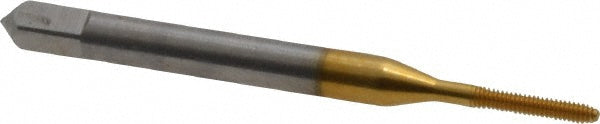 #0-80 UNF High-Speed Steel Tap, TiN - Balax 10003-01T