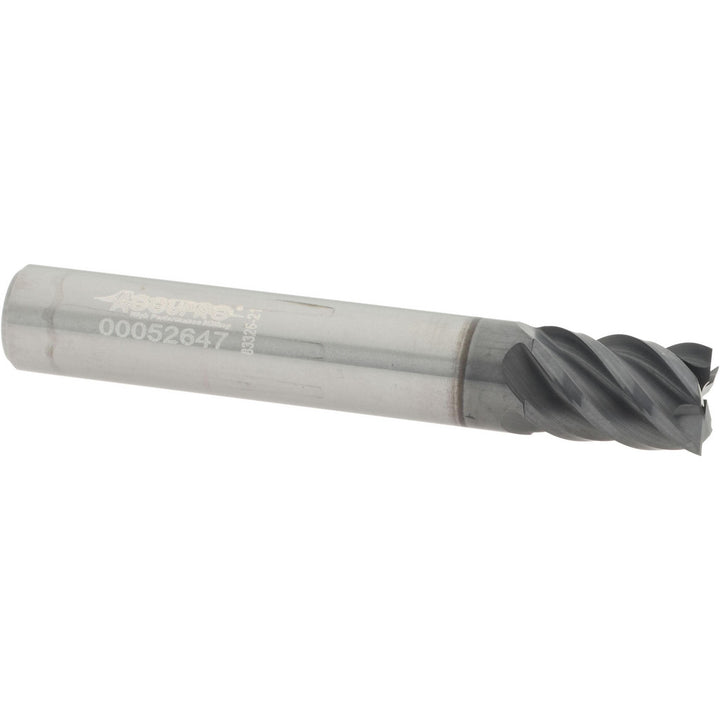 5/16" 5-Flute Solid Carbide Square End Mill, AlTiN - Accupro 95168318