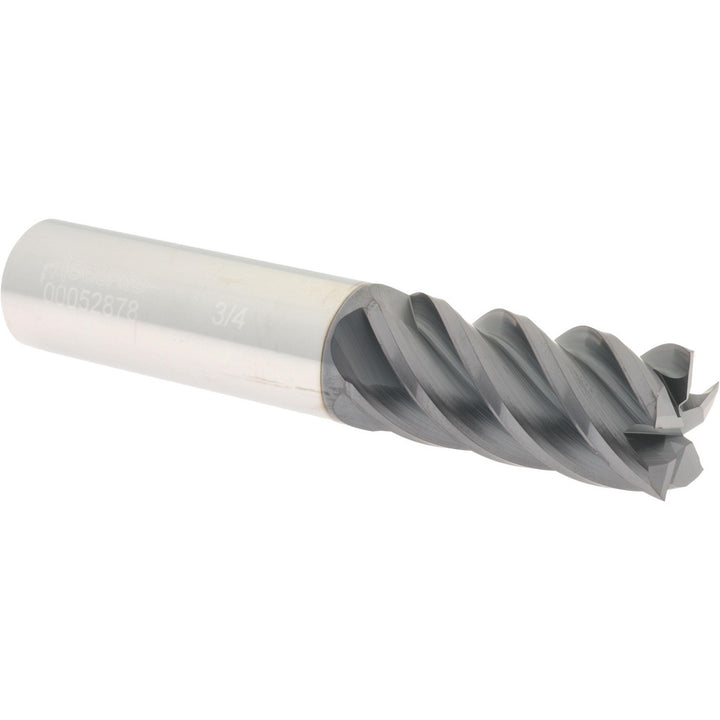 3/4" 5-Flute Solid Carbide Square End Mill, AlTiN - Accupro 12183804