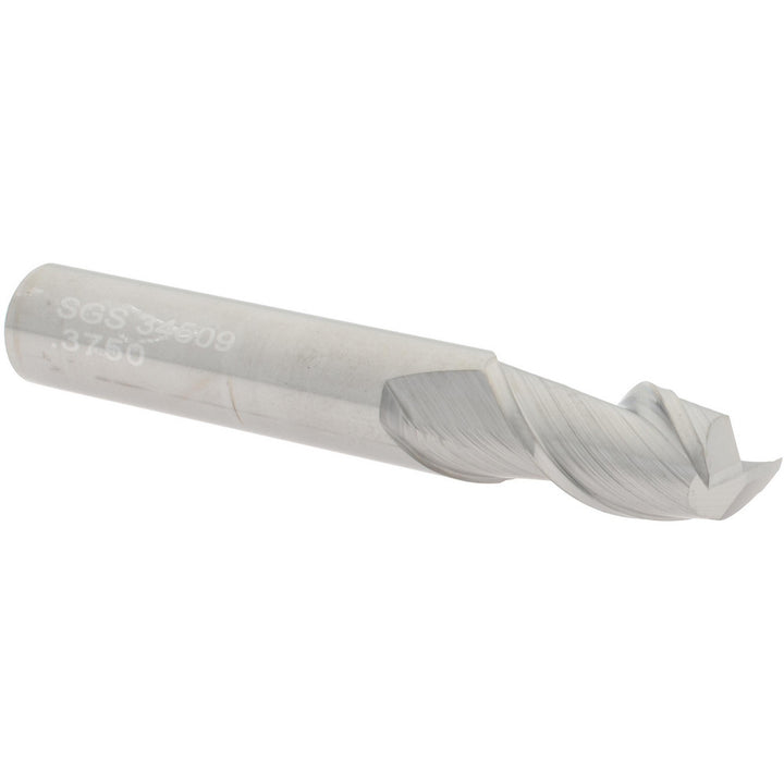 3/8" 2-Flute Solid Carbide Square End Mill - SGS 34509