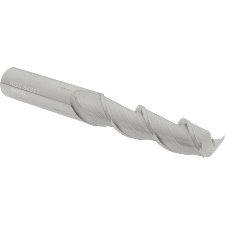 1/2" 2-Flute Solid Carbide Square End Mill - SGS 34517