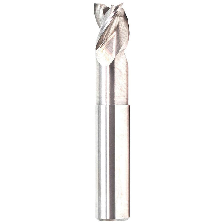 1/4in" 3-Flute Solid Carbide Corner Radius End Mill, NF1 - GWS 315433