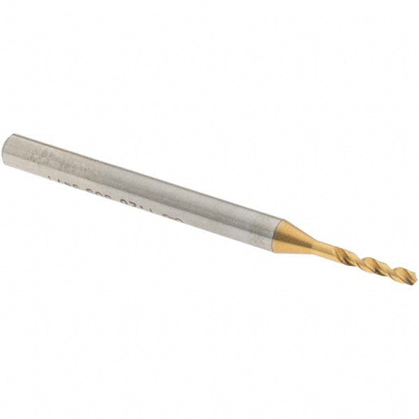 0.0504" High-Speed Steel Screw Machine Drill Bit, TiN, 140° point - OSG 8595128