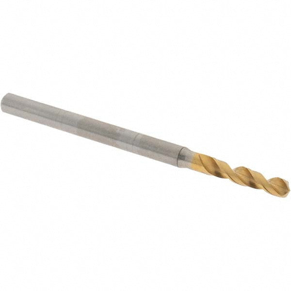 0.0992" High-Speed Steel Screw Machine Drill Bit, TiN, 130° point - OSG 8595252