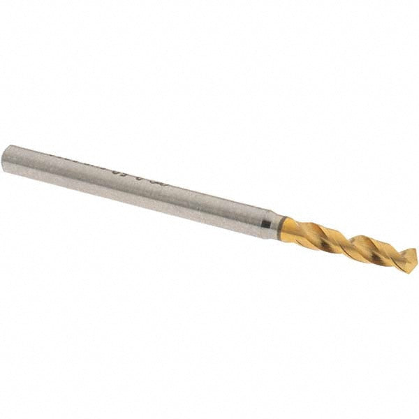 0.1020" High Speed Steel Screw Machine Drill Bit, Coated, 130° point - OSG 8595259