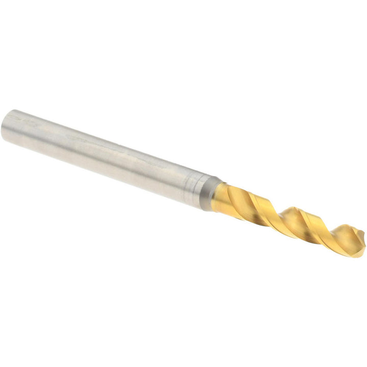 0.1280" High-Speed Steel Screw Machine Drill Bit, TiN, 130° point - OSG 8595325