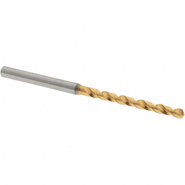 0.1232" Vanadium High Speed Steel Drill Bit, TiN, 130° point - OSG 8597313