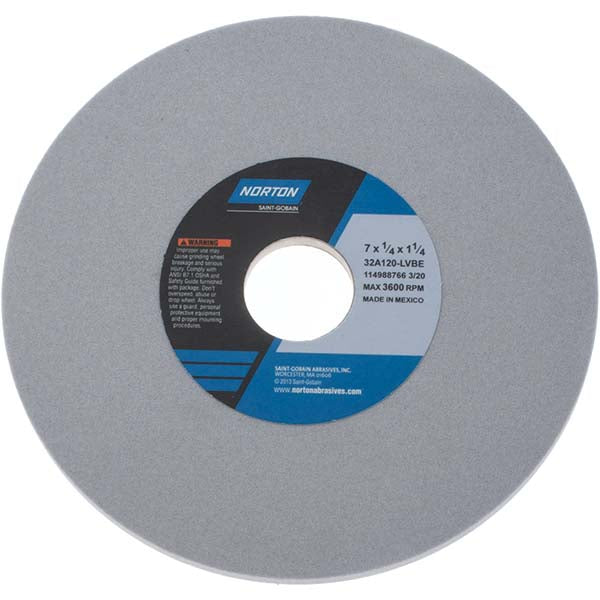 7 x 1/4" 120-Grit Aluminum Oxide Grinding & Cutoff Wheel - Norton 66252911685