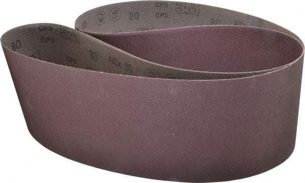 6 x 79" 80-Grit Aluminum Oxide Belt - 3M 7010516346