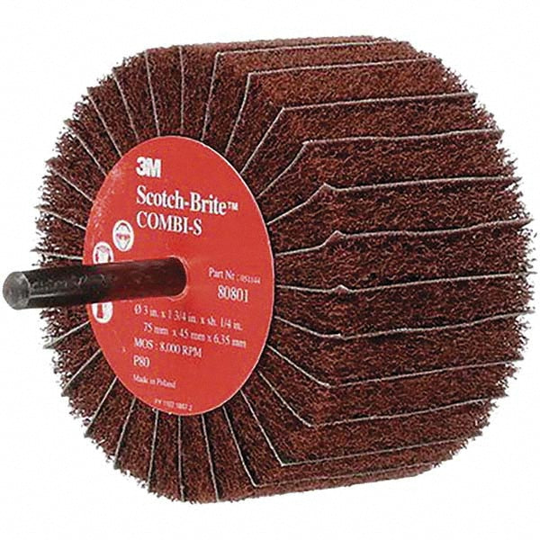 80-Grit Aluminum Oxide Flap Wheel - 3M 7000077965