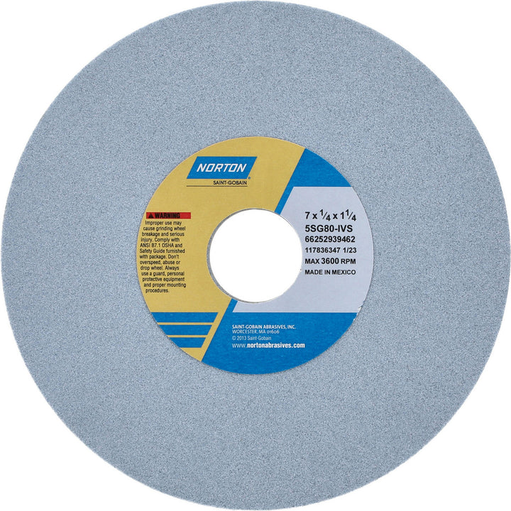7 x 1/4" 80-Grit Ceramic Grinding & Cutoff Wheel - Norton 66252939462