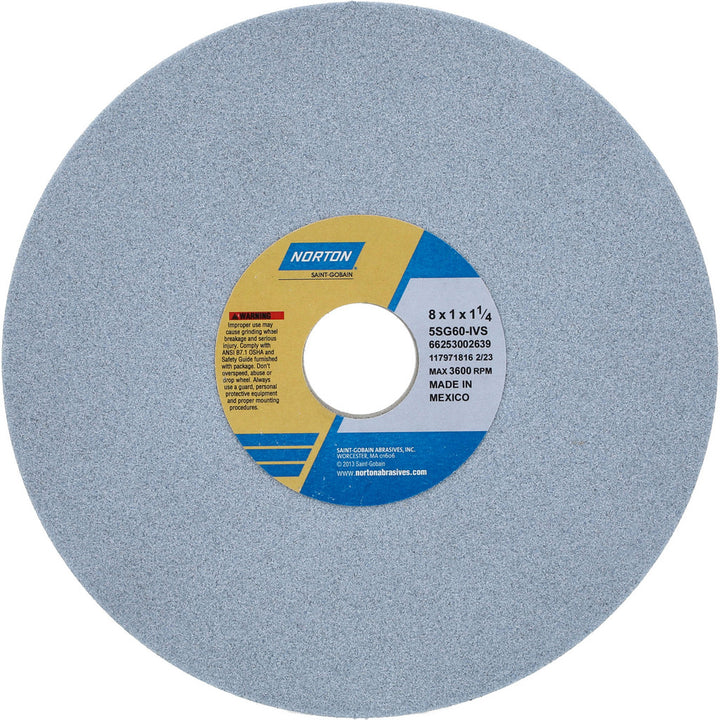 8 x 1" 60-Grit Ceramic Grinding & Cutoff Wheel - Norton 66253002639