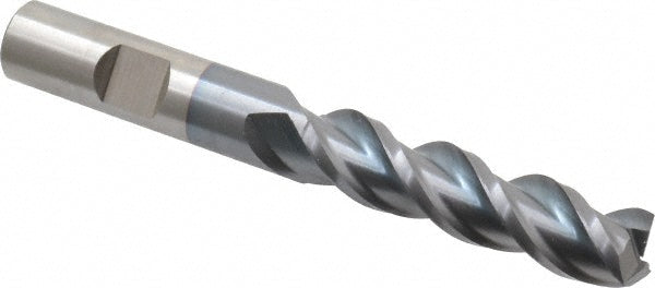 1/2" 3-Flute Powdered Metal Square End Mill, TiCN - Cleveland C40079