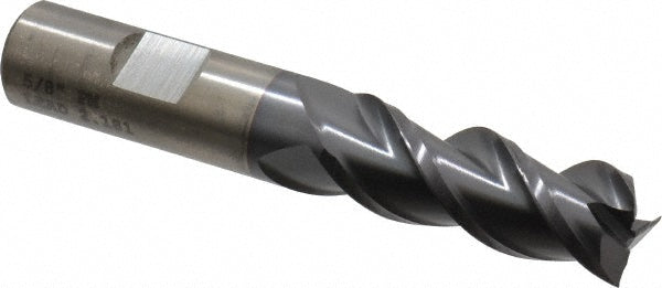 5/8" 3-Flute Powdered Metal Square End Mill, TiCN - Cleveland C40083
