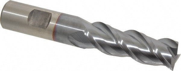 3/4" 3-Flute Powdered Metal Square End Mill, TiCN - Cleveland C40391