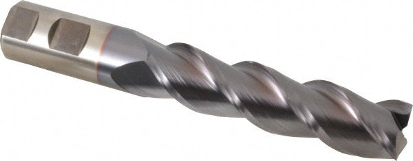 1" 3-Flute Powdered Metal Square End Mill, TiCN - Cleveland C40366