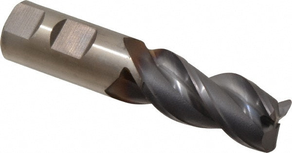 1" 3-Flute Powdered Metal Corner Radius End Mill, TiCN - Cleveland C40359
