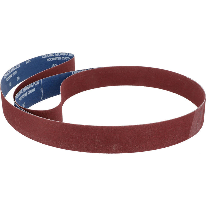 2 x 132" 80-Grit Ceramic Alumina Belt - Norton 78072701958