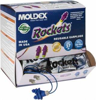 27.00dB Universal Blue Ear Plugs - Moldex 6415