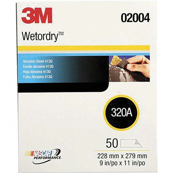 320-Grit Silicon Carbide Sanding Sheets & Block - 3M 7000148222