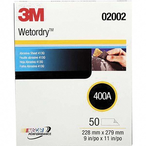 400-Grit Silicon Carbide Sanding Sheets & Block - 3M 7000000318