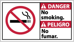 NO SMOKING. NO FUMAR. Sign - AccuformNMC DBA6P