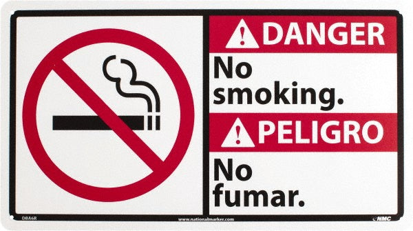 Danger - No Smoking Sign - AccuformNMC DBA6R