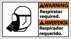 Warning - Respirator Required Sign - AccuformNMC WBA2R