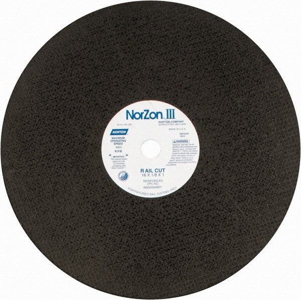 16 x 1/8" Zirconia Alumina Grinding & Cutoff Wheel - Norton 66253464607