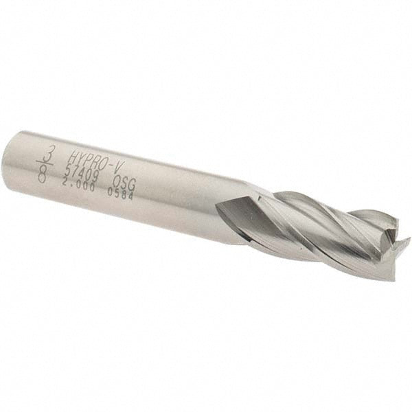 3/8" 4-Flute Vanadium High Speed Steel Square End Mill - OSG 5740900