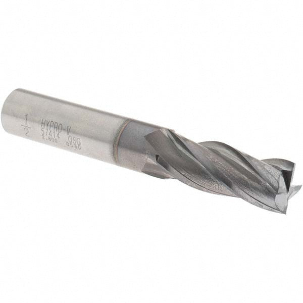 1/2" 4-Flute Vanadium High Speed Steel Square End Mill, TiCN - OSG 5741408