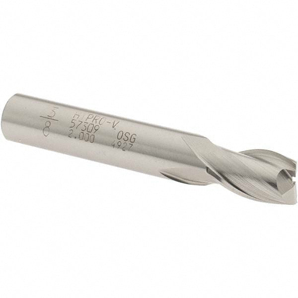 3/8" 2-Flute Vanadium High Speed Steel Square End Mill - OSG 5730900