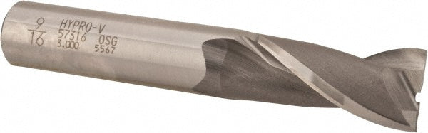 9/16" 2-Flute Vanadium High Speed Steel Square End Mill - OSG 5731600