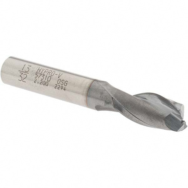 13/32" 2-Flute Vanadium High Speed Steel Square End Mill, TiCN - OSG 5731008