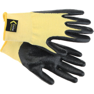 Medium Black; Yellow Kevlar Cut Resistant Gloves - PRO-SAFE 09-K1450NB/M