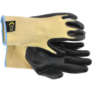 2X-Large Yellow; Black Kevlar Cut Resistant Gloves - PRO-SAFE 09-K1450NB/XXL