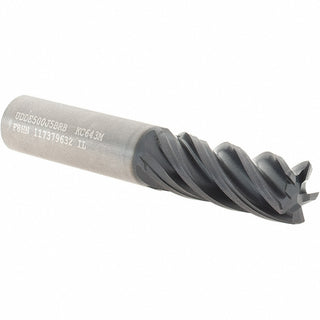 1/2" 5-Flute Solid Carbide Corner Radius End Mill, AlTiN - Kennametal 3580803