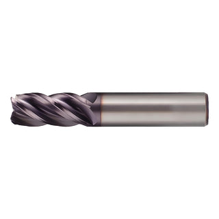 1/2" 4-Flute Solid Carbide Corner Radius & Corner Chamfer End Mill, AlTiN - Kennametal 3331468