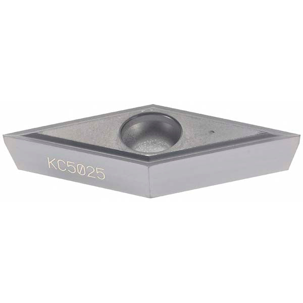 V - Diamond (Rhombic) 35-Deg 3/8" IC Carbide Insert, Grade KC5025, TiAlN - Kennametal 1866681