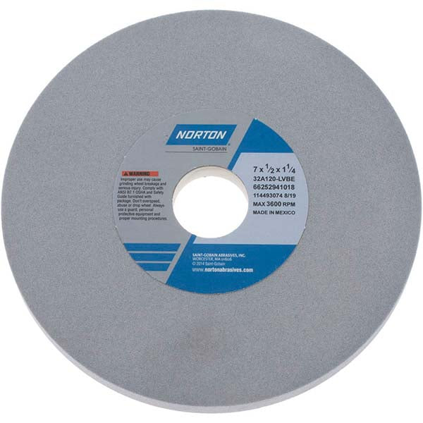 7 x 1/2" 120-Grit Aluminum Oxide Grinding & Cutoff Wheel - Norton 66252941018