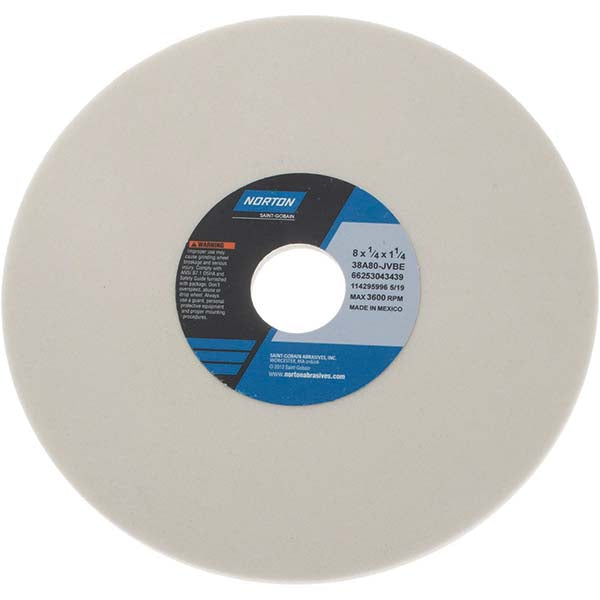 8 x 1/4" 80-Grit Aluminum Oxide Grinding & Cutoff Wheel - Norton 66253043439