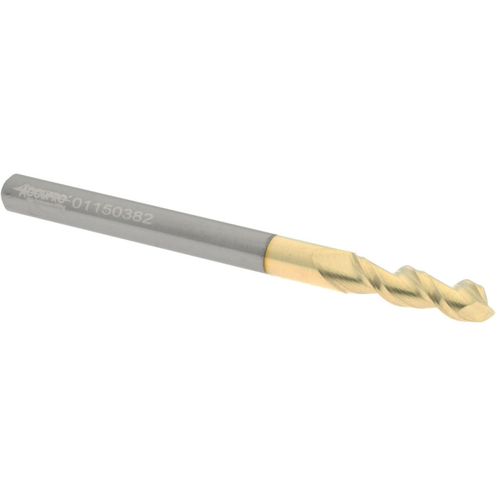 3/16" 2-Flute Solid Carbide Square End Mill, ZrN - Accupro 312979