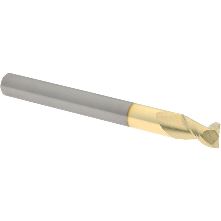 1/4" 2-Flute Solid Carbide Square End Mill, ZrN - Accupro 313013