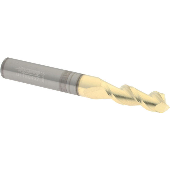 9/32" 2-Flute Solid Carbide Square End Mill, ZrN - Accupro 313094