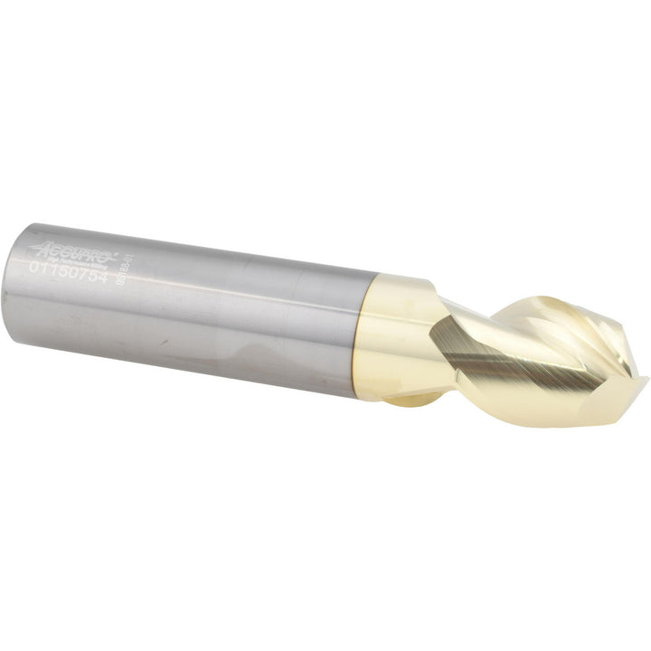 1" 2-Flute Solid Carbide Square End Mill, ZrN - Accupro 313509