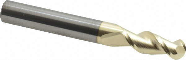 5/16" 2-Flute Solid Carbide Ball End Mill, ZrN - Accupro 313612