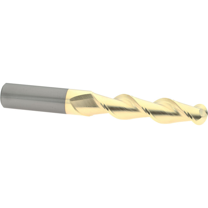 3/4" 2-Flute Solid Carbide Ball End Mill, ZrN - Accupro 313711