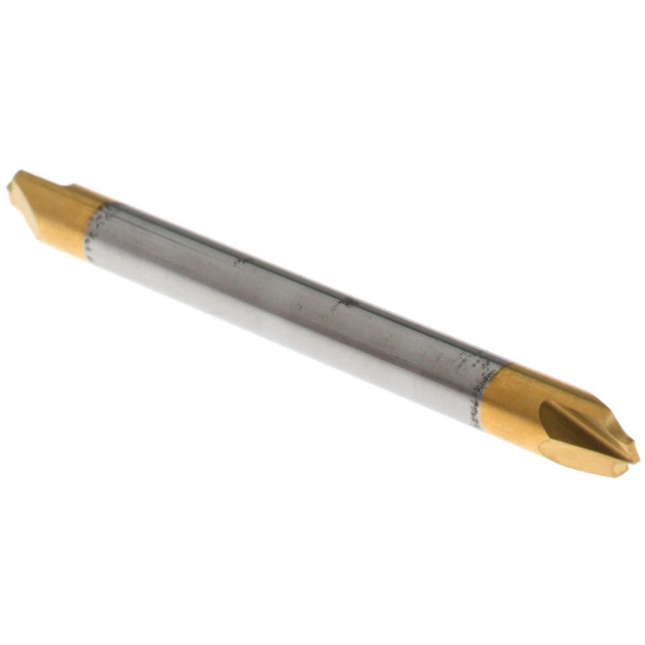 1/8" 2-Flute Solid Carbide Corner Rounding End Mill, TiN - Accupro 12179316