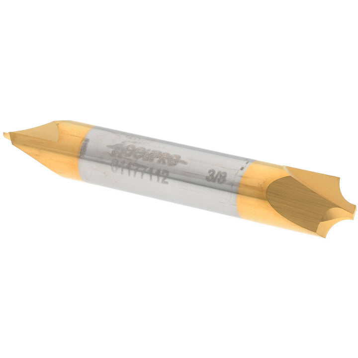 3/8" 2-Flute Solid Carbide Corner Rounding End Mill, TiN - Accupro 12179330
